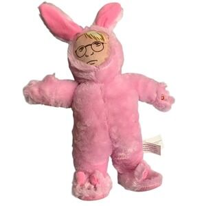 A Christmas Story Pink Bunny Suit Plush Doll Ralphie Character Toy